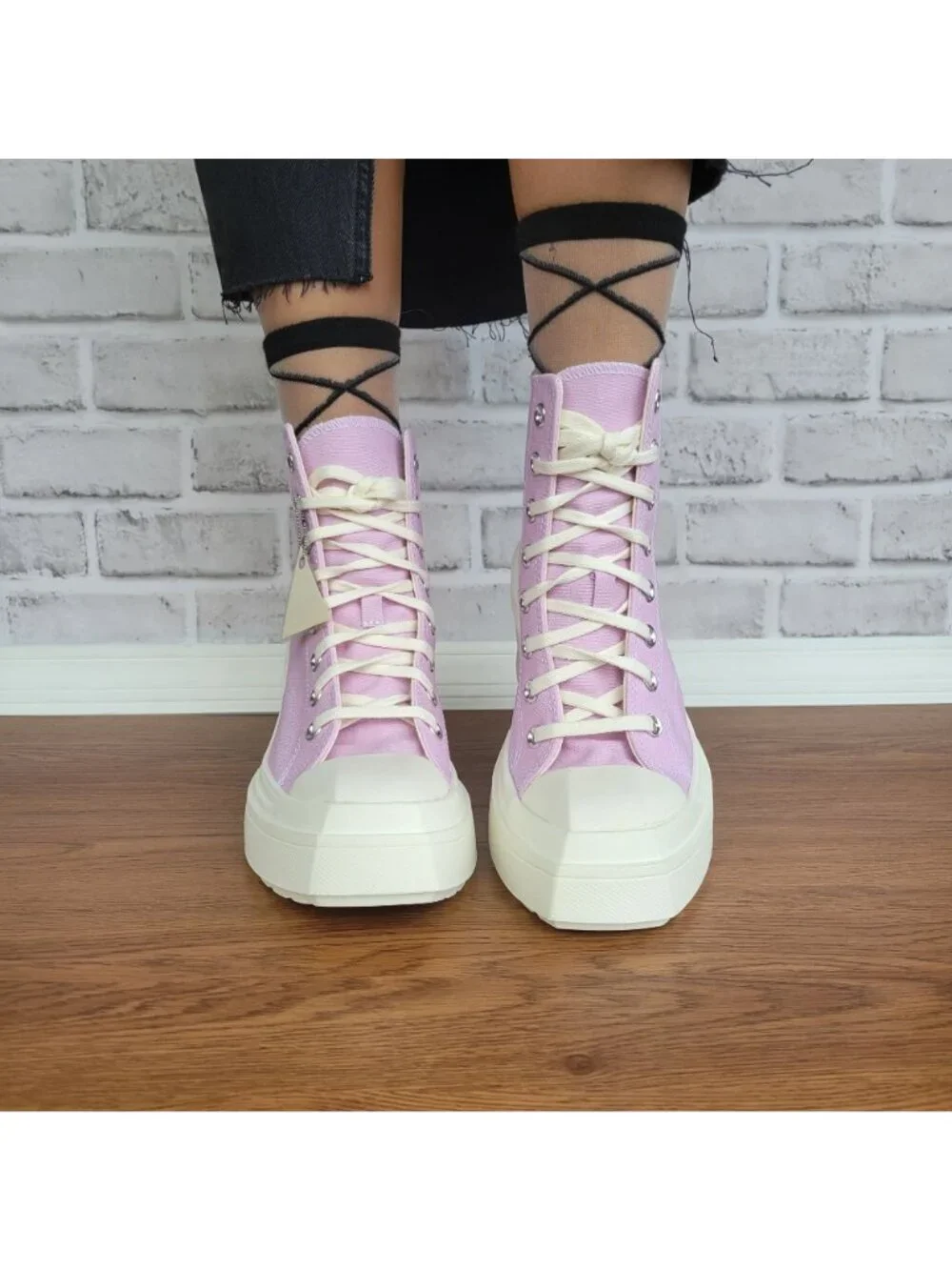 ❤️Converse Chuck 70 De Luxe Wedge Hi Sz 7.5 Womens Shoes Purple Sneakers A07584C